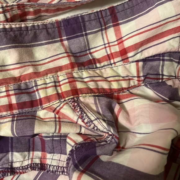 Women’s S B, Collared,Button Down,Roll Tab Sleeves Mini Dress, Multi Colors, 2XL - Picture 5 of 7